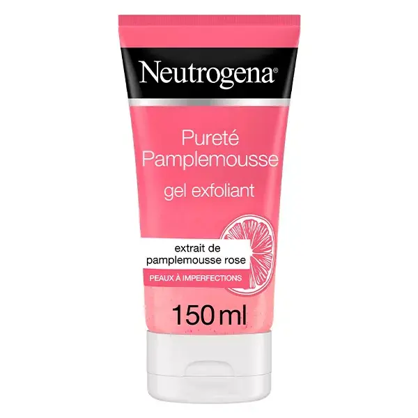 Neutrogena Visibly Clear Gel Nettoyant Exfoliant Pamplemousse Rose 150ml