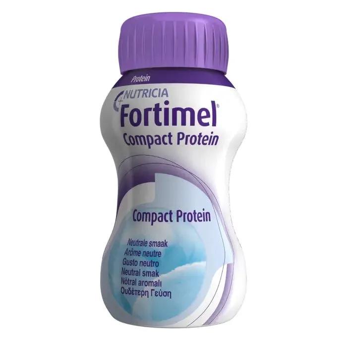 Nutricia Fortimel Compact Protein Supplemento Nutrizionale Iperproteico Ipercalorico,Neutro, 4x125ml