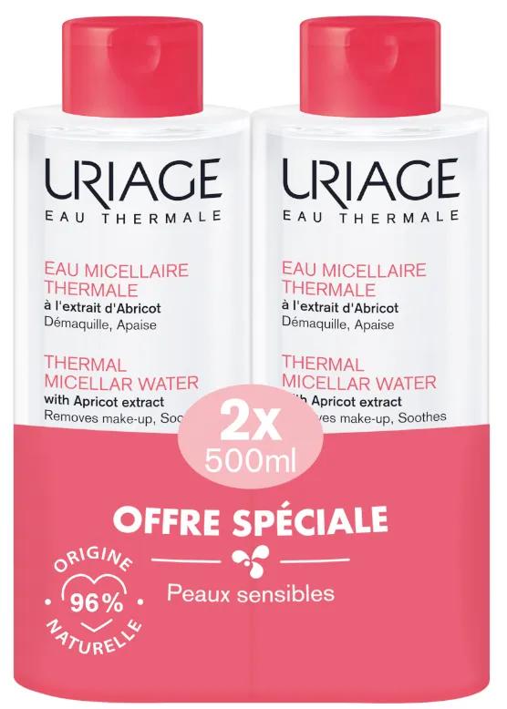 Pack Duplo Uriage Thermal Micellar Water Sensitive Skin 500ml
