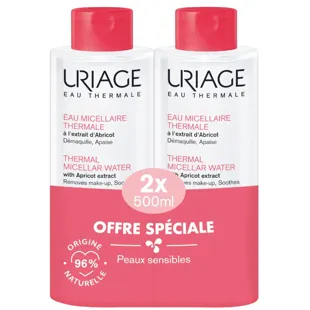 Pack Duplo Uriage Thermal Micellar Water Sensitive Skin 500ml