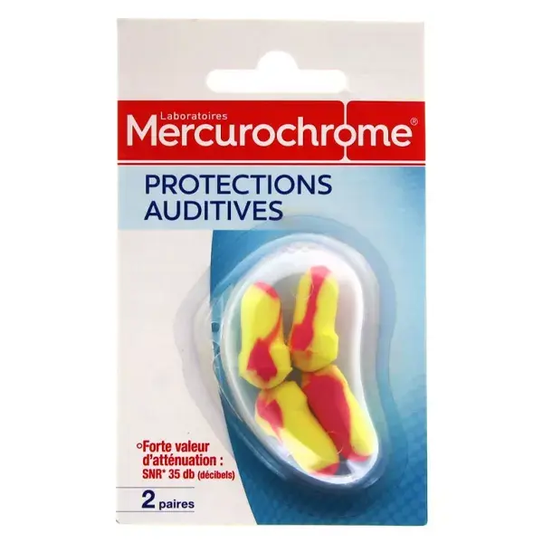 Mercurochrome Protections Auditives 2 paires