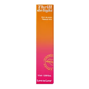 Love to Love Thrill Delight - Elisir del piacere - Baciabile, vegano - 10 ml