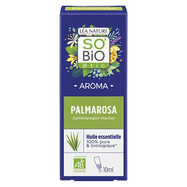 So'Bio Étic Aroma Huile Essentielle Palmarosa Bio 10ml