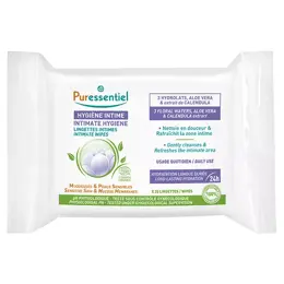 Puressentiel Hygiène Intime Lingettes Intimes Quotidiennes Bio 25 unités