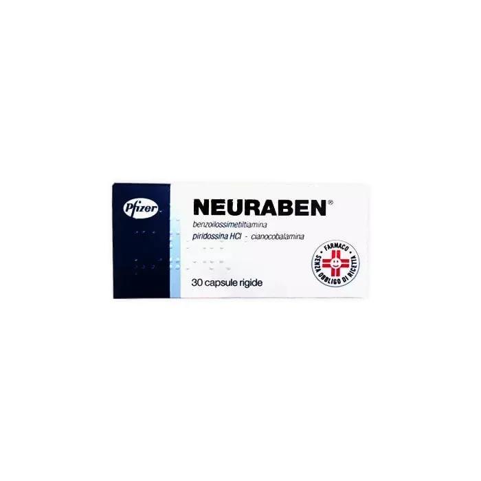 Neuraben 100 mg Benzoilossimetiltiamina Vitamina B 30 Capsule