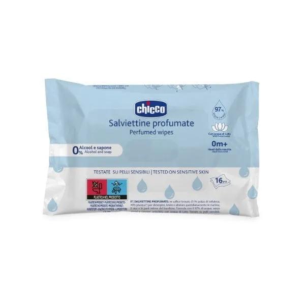 Chicco Salviettine Detergenti Baby Moments 16 Pezzi