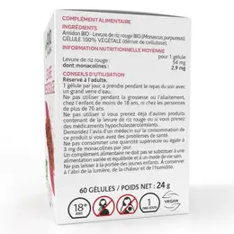 Arkopharma Arkogélules Levure de Riz Rouge Bio 60 gélules