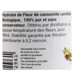 Oemine Eau Florale Alimentaire Camomille Bio 125ml