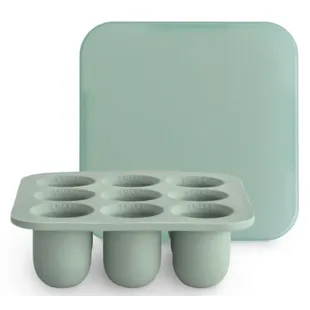Mushie Food Ice Cube Tray Solid Cambridge Blue 10.5x10.5x3.5 cm