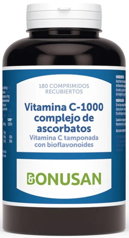 Bonusan Complexe d&#39;ascorbate de vitamine C-1000 180 comprimés enrobés