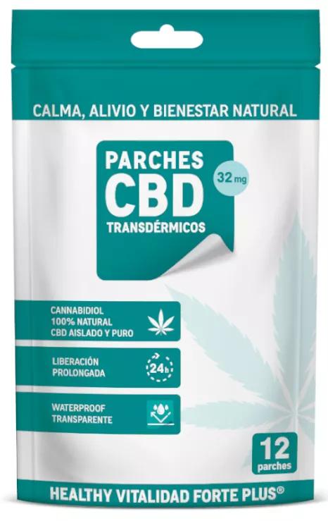 Healthy Vitalidad Forte Plus Patches CBD 12 uds