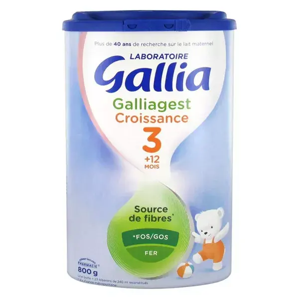 Crecimiento de Galliagest 3 edad 800g de leche