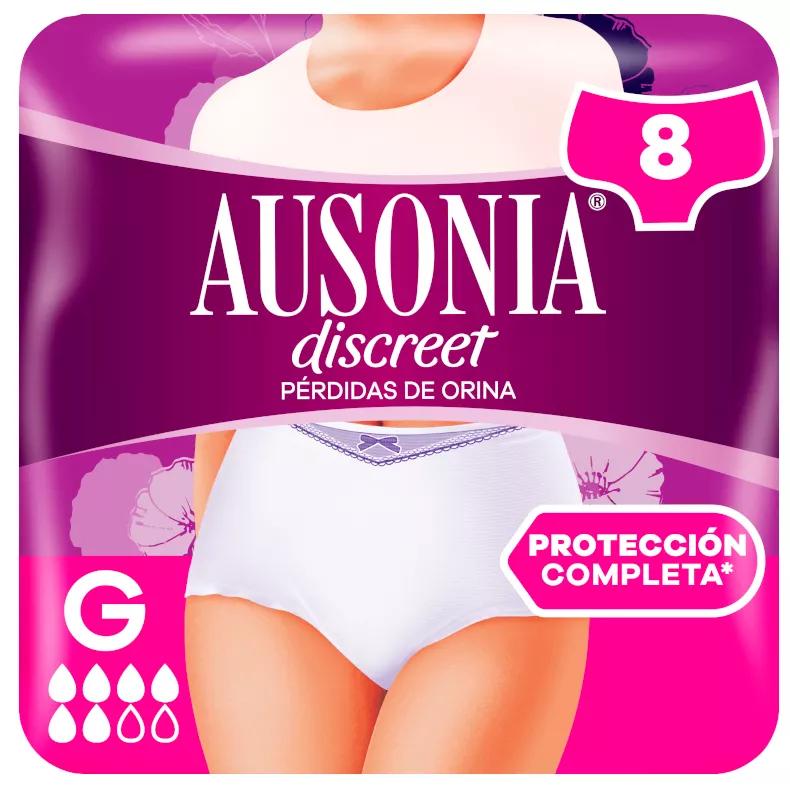 Ausonia Discreet incontinentieslipje voor dames Plus L 8 stuks