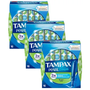 Tampax Pearl Compak Super Tampons 3x16 pcs