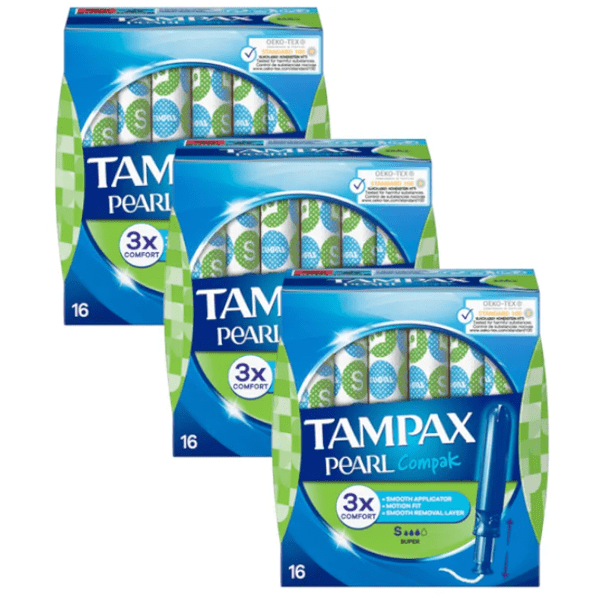 Tampax Pearl Compak Super Tampons 3x16 Einheiten