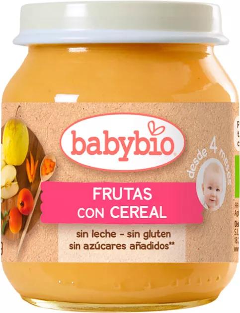 Babybio Jar Fruits with Cereals +4m 130 gr