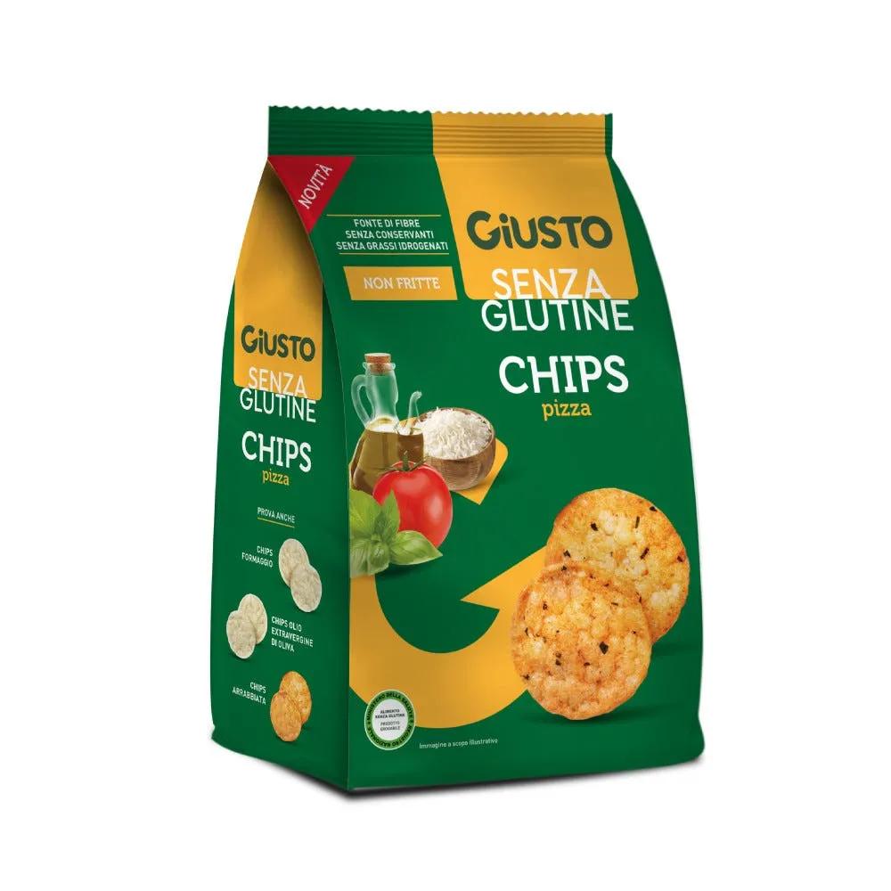 Giusto Senza Glutine Chips a Pizza Snack Salato 40 g