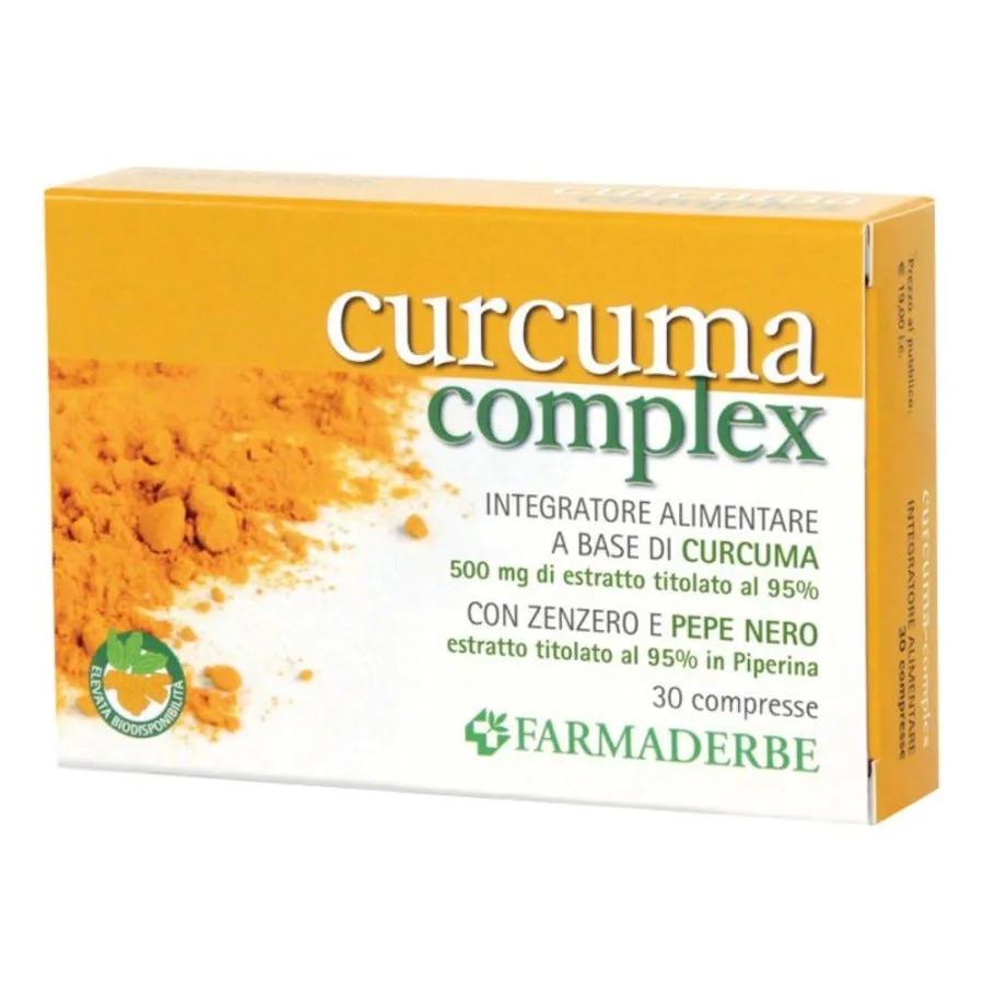 Farmaderbe Curcuma integrazione Per La Funzione Digestiva 30 Compresse