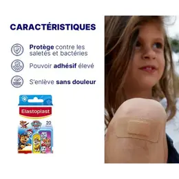 Elastoplast Enfant Pansement Pat’Patrouille Lot de 3 x 20 unités