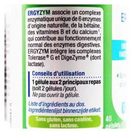 Nutergia Ergyzym 40 gélules