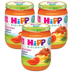 HiPP Jar of BIO Spaghetti Bolognese +6m 3x190 gr