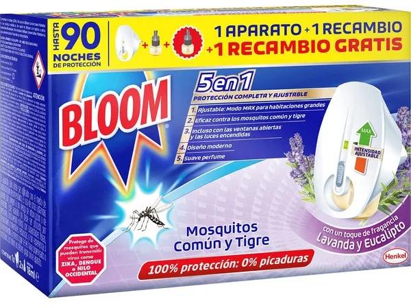 Bloom eléctrico lavanda doble eficacia aparato aparato + recambio + 1 recambio gratis