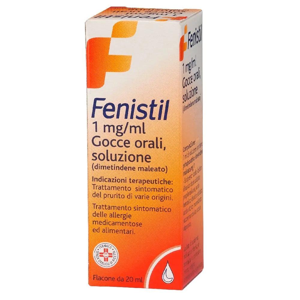 Fenistil Gocce 1 mg/ml Antistaminico Per Prurito e Allergie da Medicianali e Alimenti 20 ml