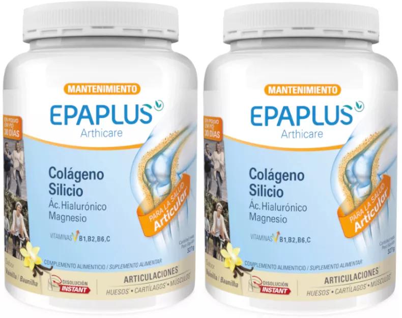 Epaplus Arthicare Collagene + Silicio + Acido Ialuronico Aroma Vaniglia 2x334 gr