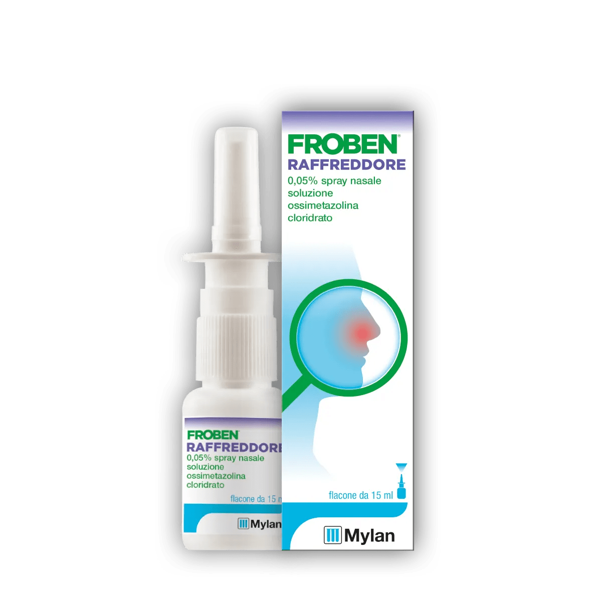 Froben Raffreddore Spray Nasale 0,05% Ossimetazolina Decongestionante 15 ml