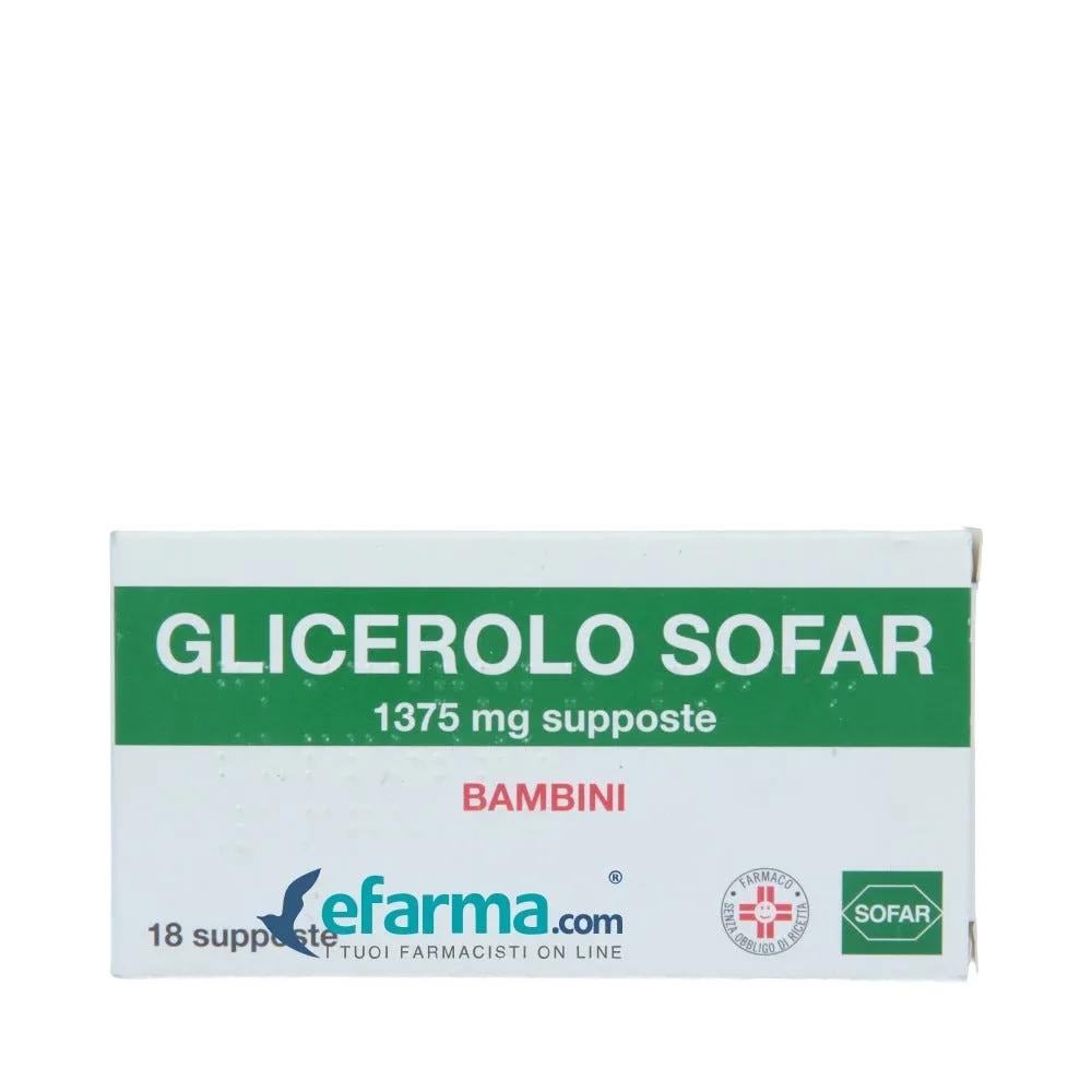 Glicerolo Sofar Bambini 1375 mg Stitichezza 18 Supposte