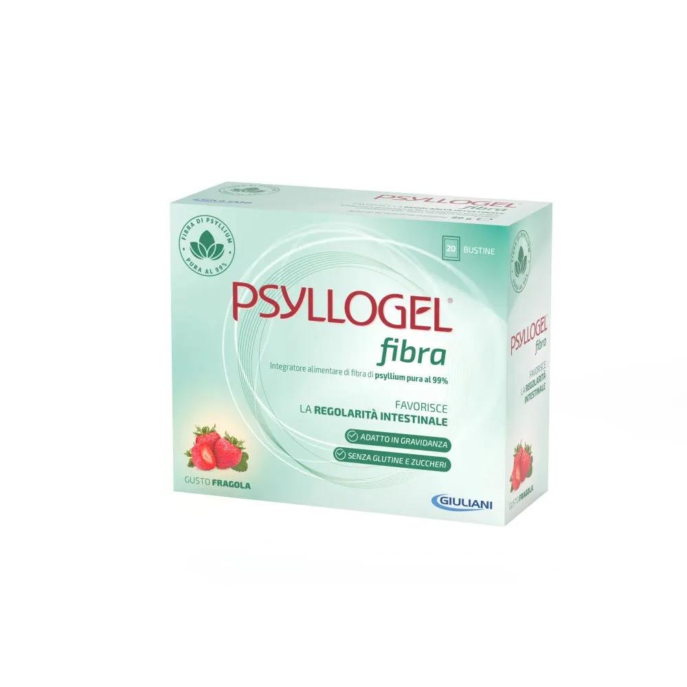 Psyllogel Fibra Integratore Intestinale Gusto Fragola Senza Zucchero 20 Bustine