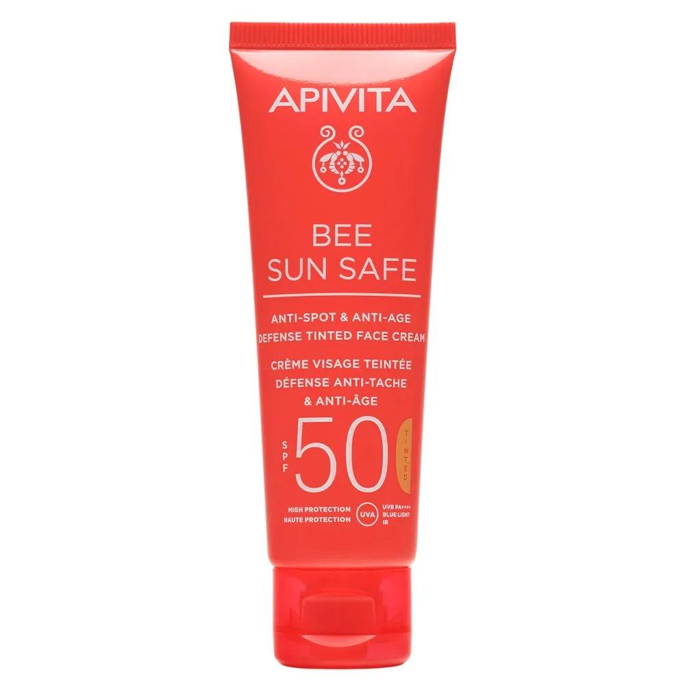 Apivita Bee Sun Safe SPF50 Crema Viso Colorata Anti-Macchia & Anti-Age 50 ml