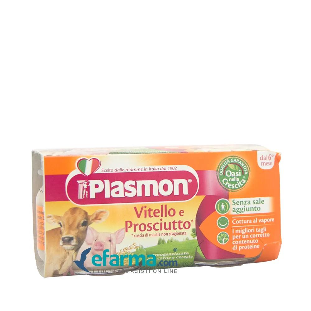 Plasmon Omogenizzato Vitello e Prosciutto 2 Vasetti da 80 g