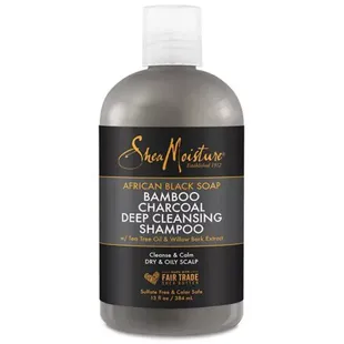 Shampooing nettoyant en profondeur au savon noir africain et au charbon de bambou 384 ml