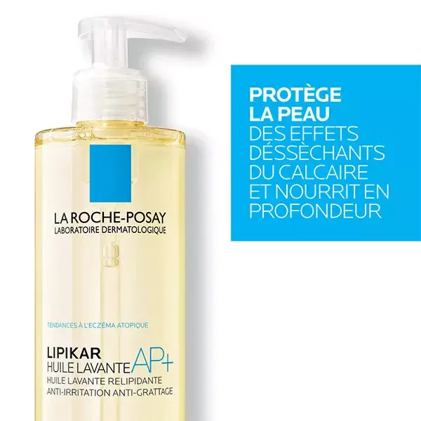 La Roche Posay Lot Lipikar Huile Lavante AP+ Relipidante Anti-Grattage 2x750ml 