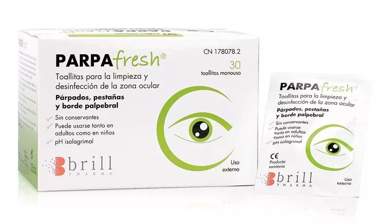 Brill Pharma Limpeza Ocular Palpebras e Pestanas Parpafresh 30 Toalhitas