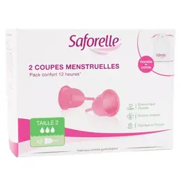 Saforelle Protections Coupe Menstruelle Cup Protect Taille 2 2 unités