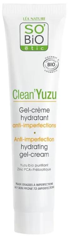 So Bio Étic Clean Yuzu Anti-Imperfections Moisturizing Gel Cream 40 ml