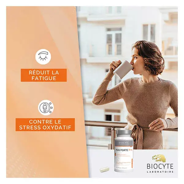 Biocyte PQQ FORTE Coup de Boost Fatigue Physique & Intellectuelle 30 gélules