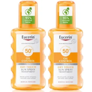 Eucerin Oil Control Dry Touch Spray LSF 50+ 2 x 200 ml