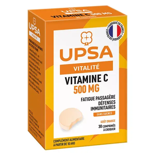 UPSA Lot Promo Vitamine C 500mg 2x30 comprimés à croquer