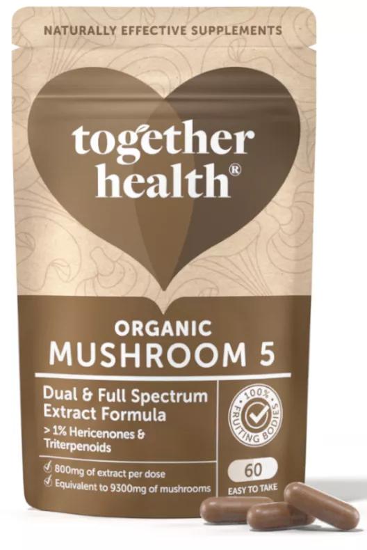 Together Health Complex of 5 Organic Mushrooms 60 Capsules