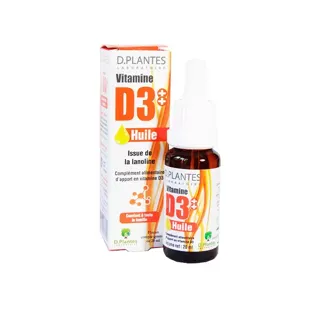 D.Plantes Olio di vitamina D3 400IU 20ml