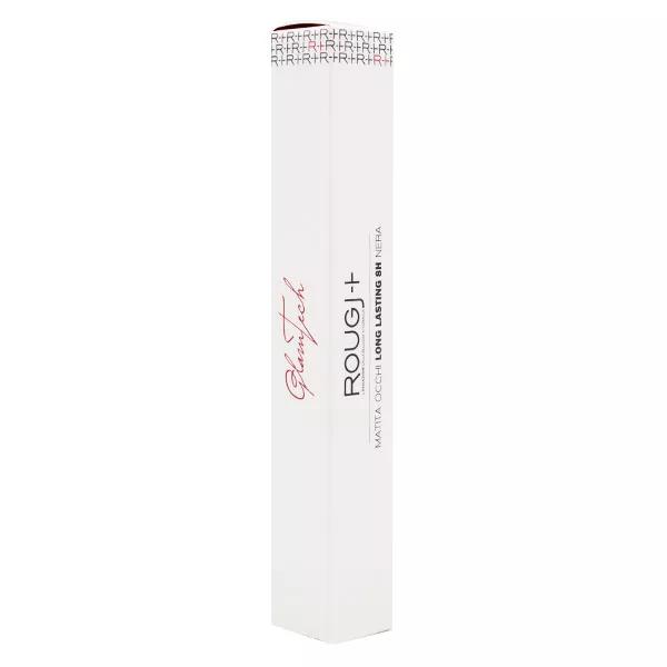 Lápiz de ojos Rougj+ GlamTech + Difuminador de larga duración 8h Negro