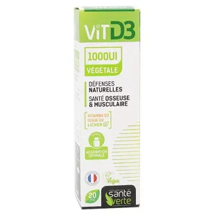 Santé Verte Vit D3 Vegetale 1000UI Spray 20ml