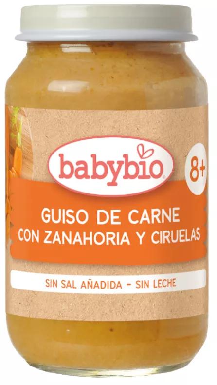 Babybio Tarrito Guiso de Carne con Zanahoria y Ciruelas +8m 200 gr