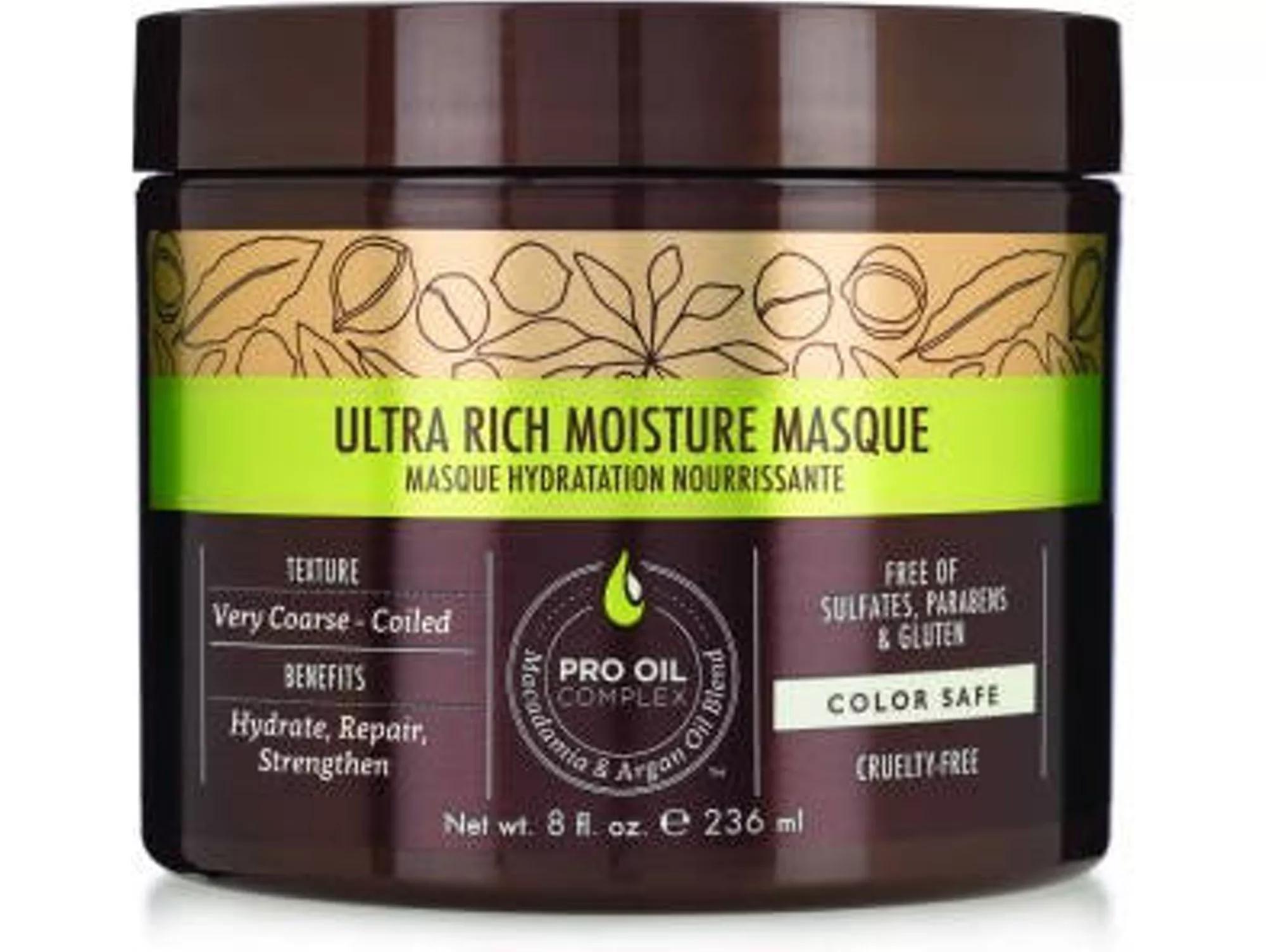 Macadamia Pro Vegan Masque Capillaire Réparateur Nourrissant Ultra Riche 236 ml