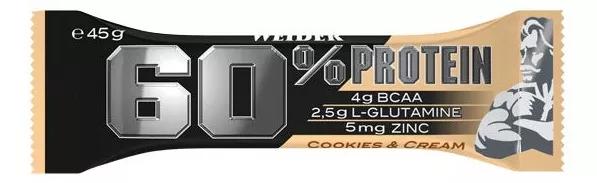 Barre 60% Protein Bar Cookies & Crème Weider 1 pc 45g