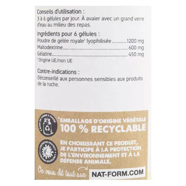 Nat & Form Original Gelée Royale 200 gélules