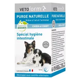 Vetoform Purge Naturelle Spécial Vers Chien et Chiot 50 comprimés